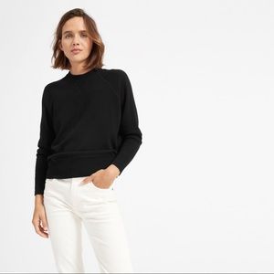 Everlane Black Cashmere Sweatshirt sz Medium